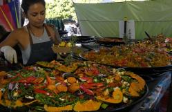 West End Market paella food stall